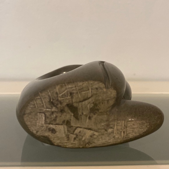 Vintage Soap Stone Figurine Sculpture Couple Embracing - Picture 6 of 6